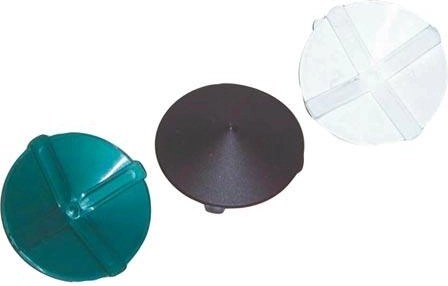 Plastikinis dangtelis tvoros stulpui 80 mm, rudas