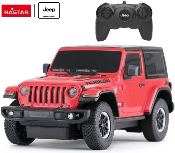 Rastar Jeep Wrangler JL Rubicon RC car 1:24 red - 1 piece