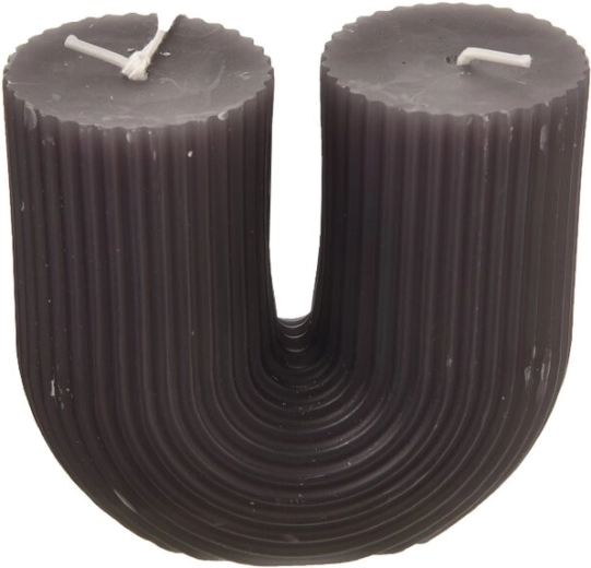 Novelty candle, gray, 9 × 4 × 9 cm