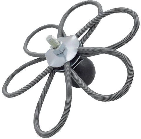 Adjustable Chimney Brush Head 200 mm with 6 Springs and Weight
