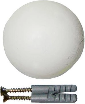 Durų smūgių slopintuvas 60 mm – baltas, 2 vnt.