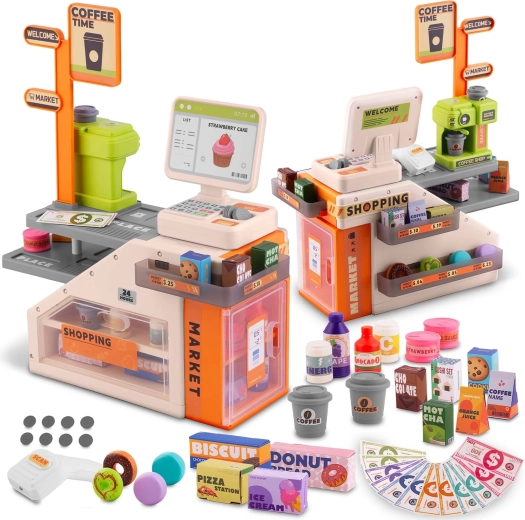 Interactive Cash Register with Café RICOKIDS RK-822