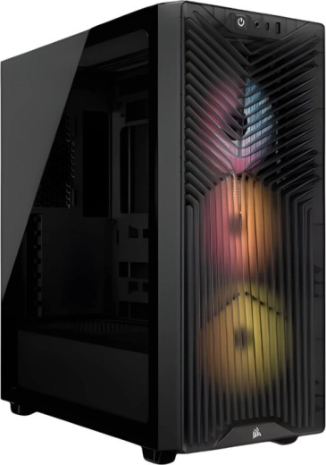 CORSAIR 3200D RS ARGB mid-tower with tinted glass