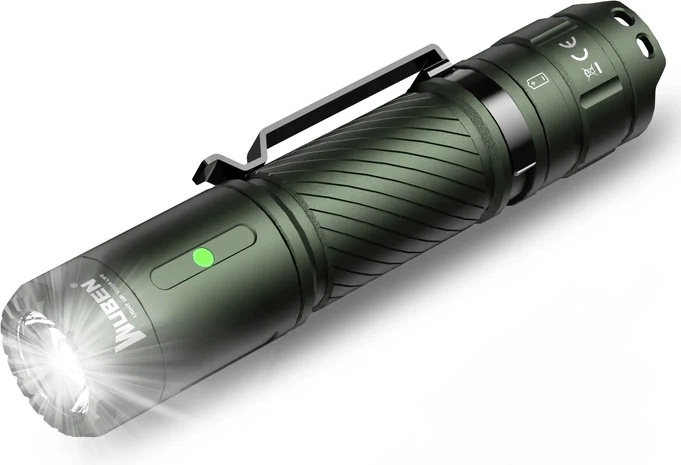 Kišeninis žibintuvėlis Wuben C3 Army Green 1200 lm, žalias
