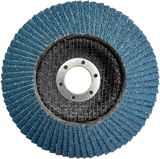 Flap grinding disc 115 × 22.2 mm, grit 80, zirconia