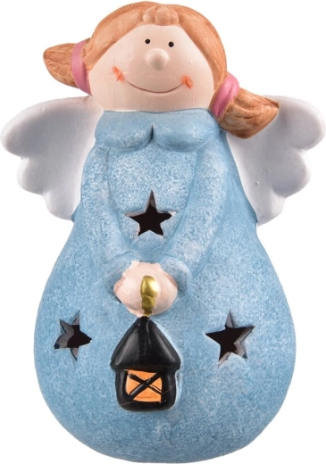 Keraminis LED žibintas „Angelas“ (mėlynas)