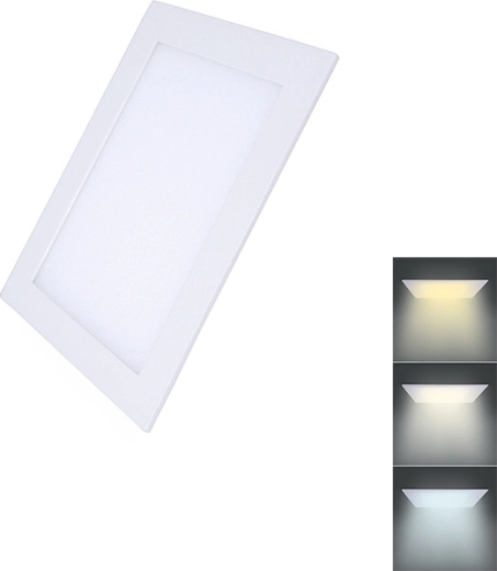 Solight LED mini panelė CCT įleidžiamoms luboms, kvadratinė 6 W