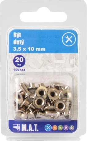 Hollow rivet 3.5 × 10 mm (20 pcs)