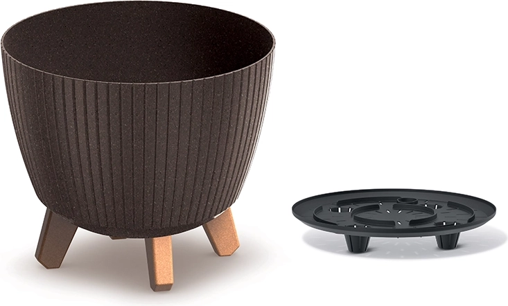 Gėlių vazonas Lamia Eco Wood 23,2 cm kavos