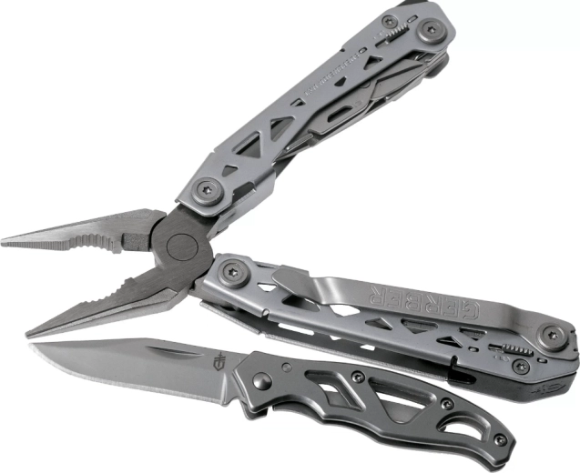 Gerber Suspension NXT and Paraframe Mini – set of multi-tool pliers and pocket knife (15 functions)