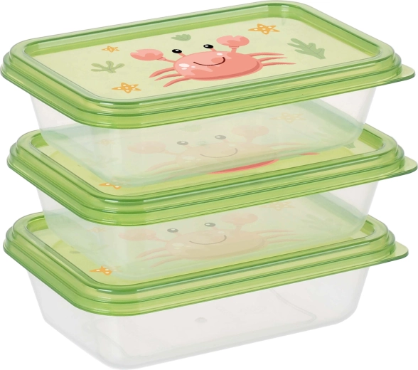 Food Storage Container Set, 3 pcs, 400 ml