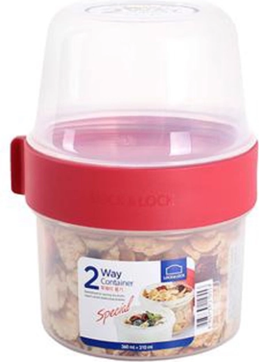 Lock&Lock 2-in-1 Double-Compartment Food Container 670 ml