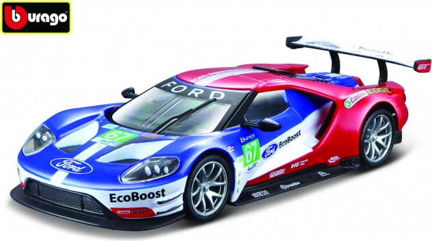 Metalinė automobilio modelio kopija 1:32 BBURAGO FORD GT Le Mans 2017 #67