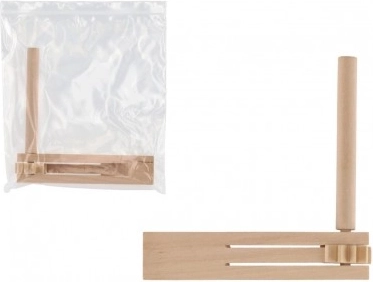 Medinė barškutė 13 × 13 cm maišelyje