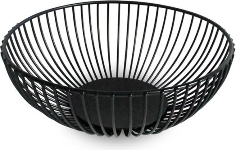 Vielinis vaisių dubuo Kitchisimo, juodas, 18 cm