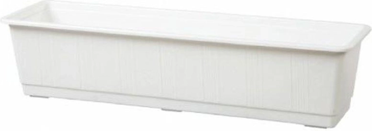 Plastikinis gėlių lovelis 60 cm baltas