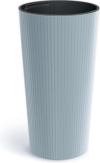 Lamia Slim Flower Pot 25 cm light gray