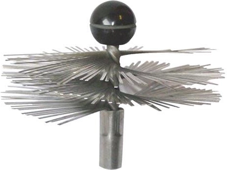 Stainless steel chimney brush 180 mm