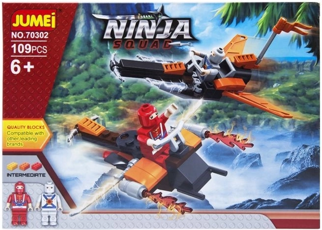 Jumei Ninja Squad building set – ninja warriors, 109 pieces - 1 piece