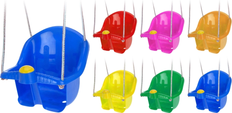 Children’s hanging swing with rope – mix of colors