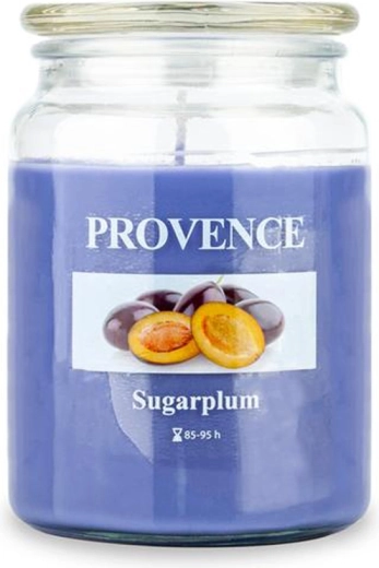 Scented candle in glass PROVENCE plum 95 hours