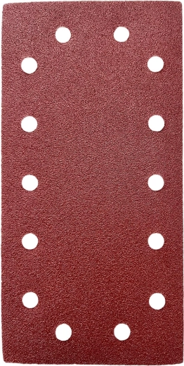 Abrasive Sheet 115 × 230 mm, Grit 120, Hook-and-Loop, 14 Holes (5 pcs)
