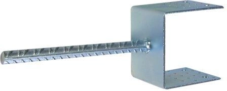 Ground anchor post base 80 × 80 mm galvanized