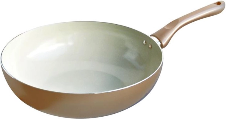 Wok keptuvė TORO Champagne 28 cm su keramine danga