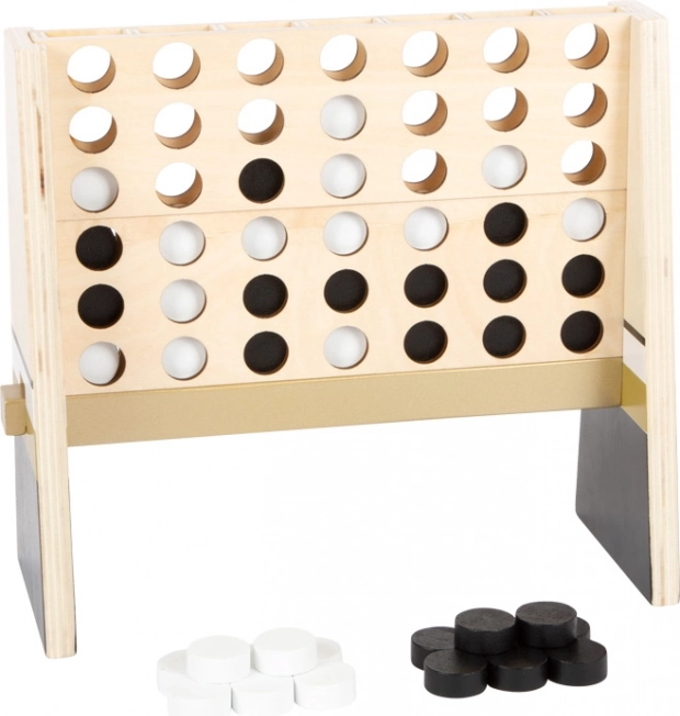 Medinis žaidimas „Keturi vienoje eilėje“ Small Foot Gold Edition