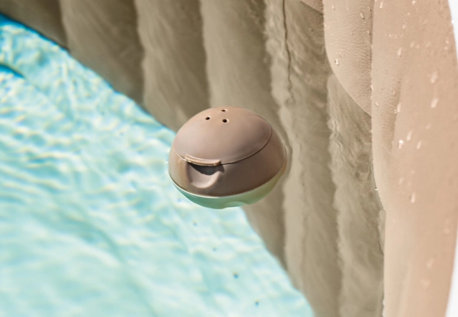 Plūduriuojantis chemijos dozatorius sūkurinei voniai