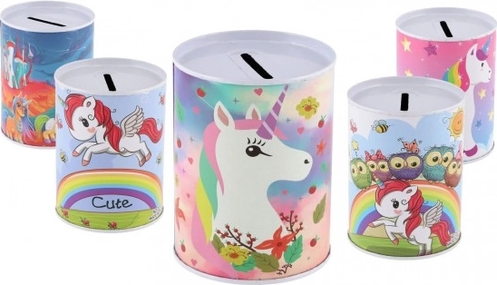 Metalinė taupyklė su vienaragio motyvu