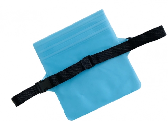 Vandeniui atsparus juosmens krepšys ir diržo dėklas – šviesiai mėlynas