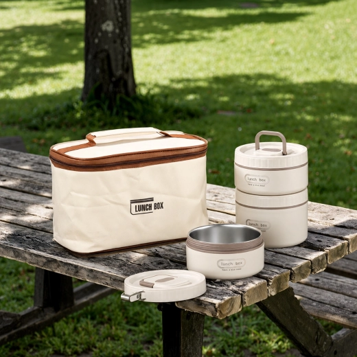 Izoliuotų maisto indelių rinkinys „LunchBox“, 4 vnt.