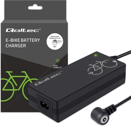 E-bike charger 36 V (42 V / 2 A) with Mi4 magnetic connector + power cable