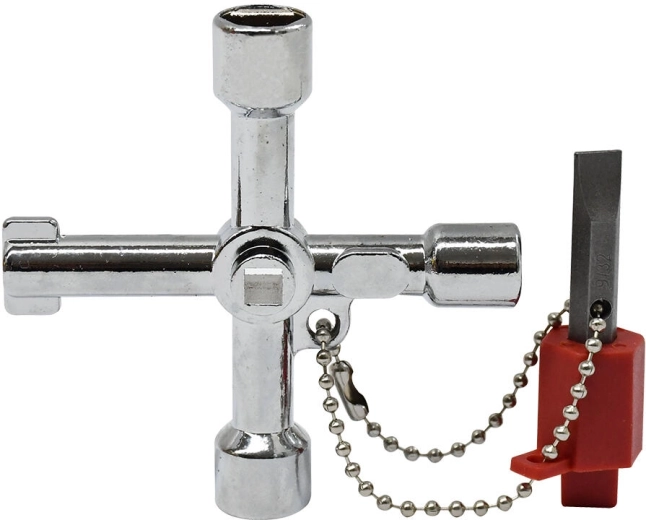 Universal key for electrical distribution cabinets