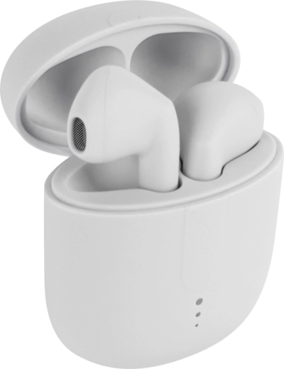 Setty TWS-0 belaidės Bluetooth ausinės su įkrovimo dėklu, baltos