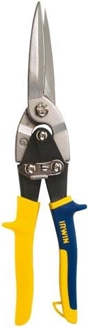 IRWIN straight tin snips 290 mm for wide arcs