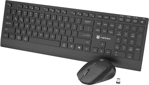 Natec Stingray 2 wireless keyboard and mouse set (2-in-1) with tilt scroll