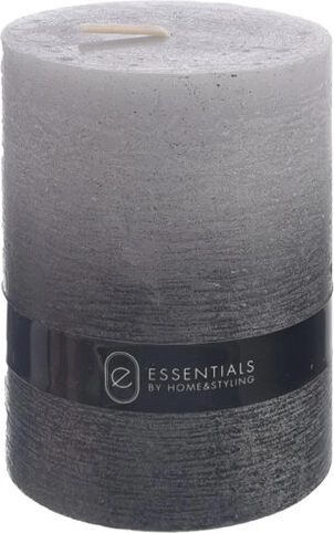 Decorative Dip Dye Candle Grey 7 × 10 cm