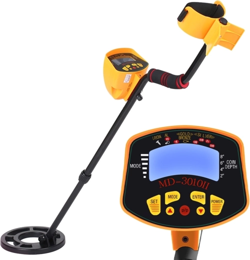 Metalo detektorius su LCD ekranu ir apšvietimu MD-3010II