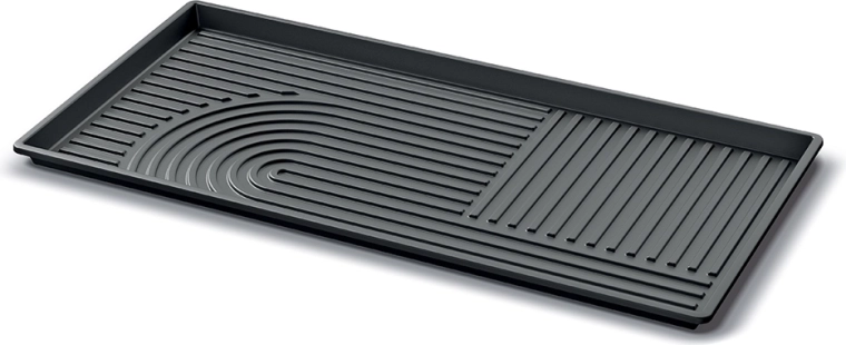 Batų padėklas Tassy Dry Pad 72,4 cm – perdirbtos juodos spalvos