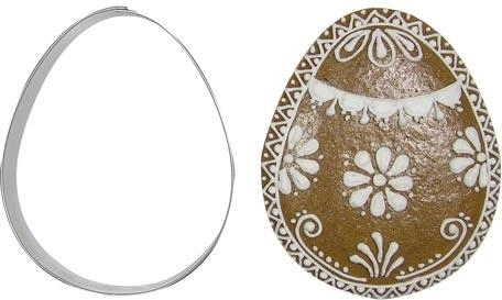 Stainless steel cookie cutter – egg 9 cm