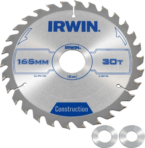 IRWIN saw blade 165 mm, 30 teeth, thin kerf