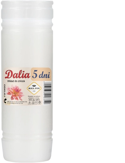 10 parafino įdėklų rinkinys Dalia 19 cm / 120 val.
