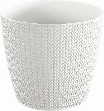 Wheaty Flowerpot 12.8 cm white