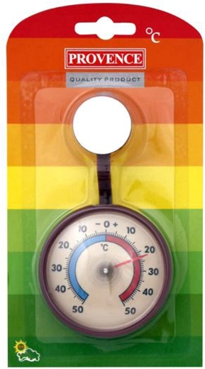 Outdoor self-adhesive thermometer PROVENCE -50 to +50 °C