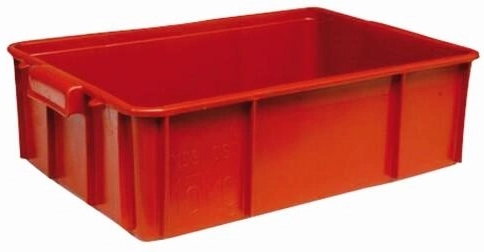 Plastikinė mėsos dėžė 60 × 40 × 17 cm, keliamoji galia 15 kg