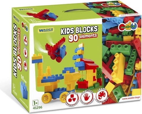 Konstruktorius Wader Kids Blocks – 90 dalių