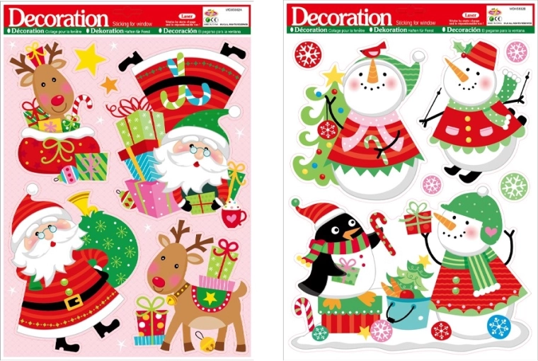 Christmas window stickers