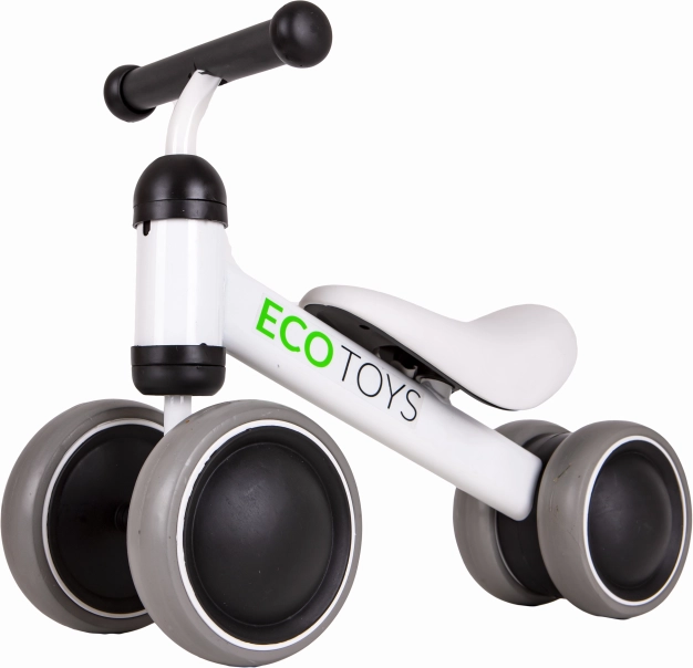 Vaikiškas balansinis dviratukas ECOTOYS, baltas